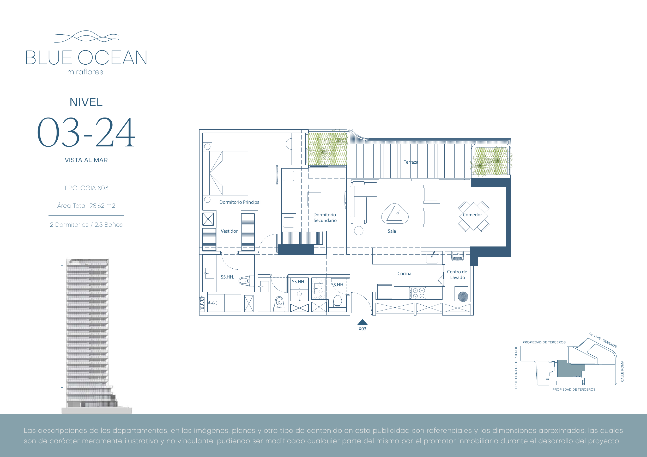 Plano X03 unidad 403